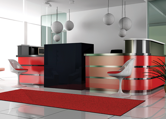 Footfall, Dust Mats, Colour Dark Red