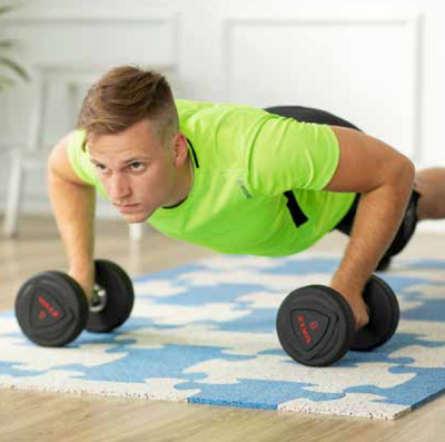 Home Gym Mat | Interlocking Protective Floor Covering Gym Tiles