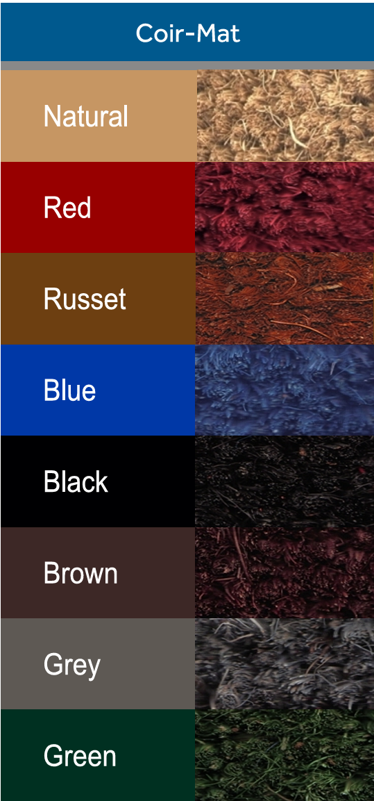 Coloured Coir Matting Entrance Mat