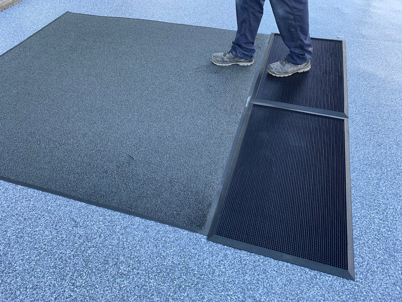 Bunded Contamination Control Mats (x2) with Large Safety Mat Package