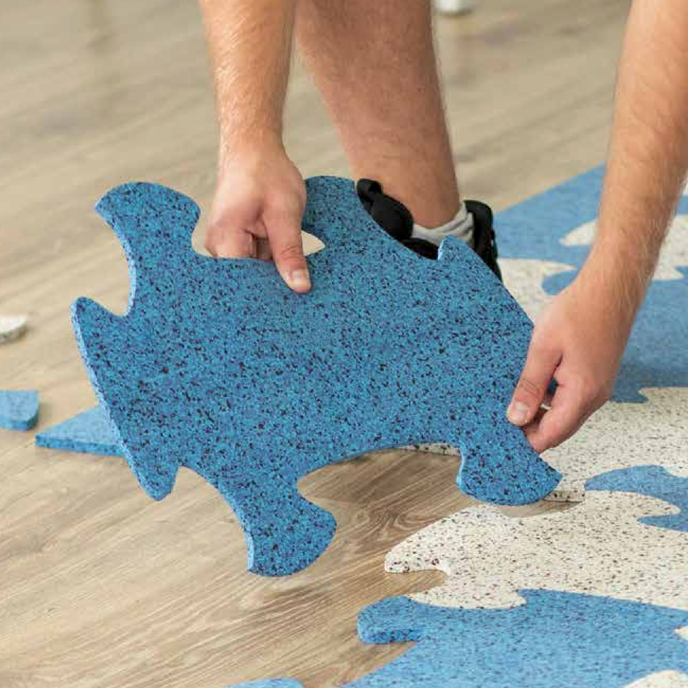 Home Gym Mat | Interlocking Protective Floor Covering Gym Tiles