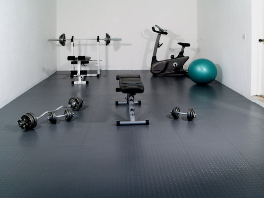 Studded Rubber Interlocking Tiles